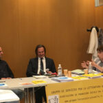 Claudia Camicia presenta il saggio di A. Sorgente e G. Splenito, Gli echi pedagogici della letteratura tra musica classica e rap. Con lei il prof. Leonardo Acone e il dott. Gennaro Splenito.